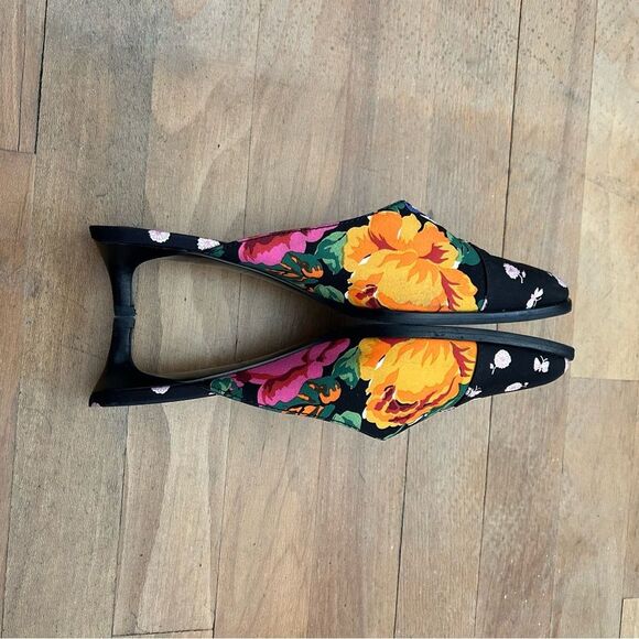 3.1 Phillip Lim Agatha Floral Mule Size 36.5 Kitten Heels - Picture 12 of 14